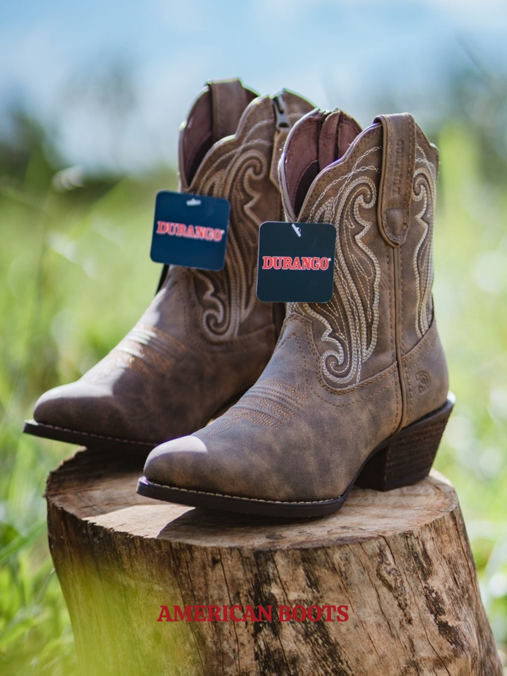 BOTA DURANGO CRUSH™ (FEMININA), COURO DESBOTADO — DW0372.