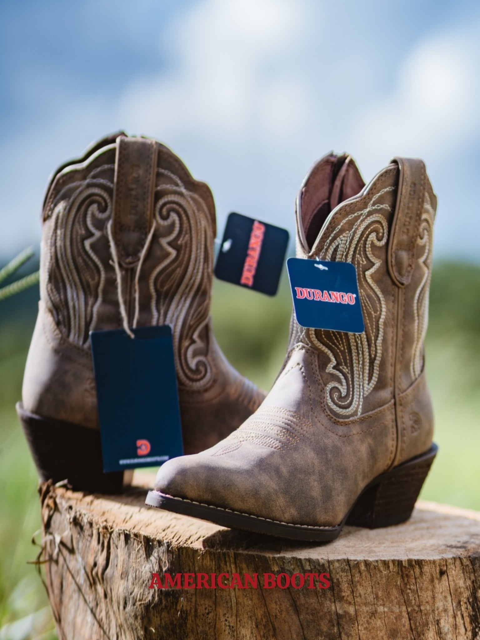 BOTA DURANGO CRUSH™ (FEMININA), COURO DESBOTADO — DW0372.
