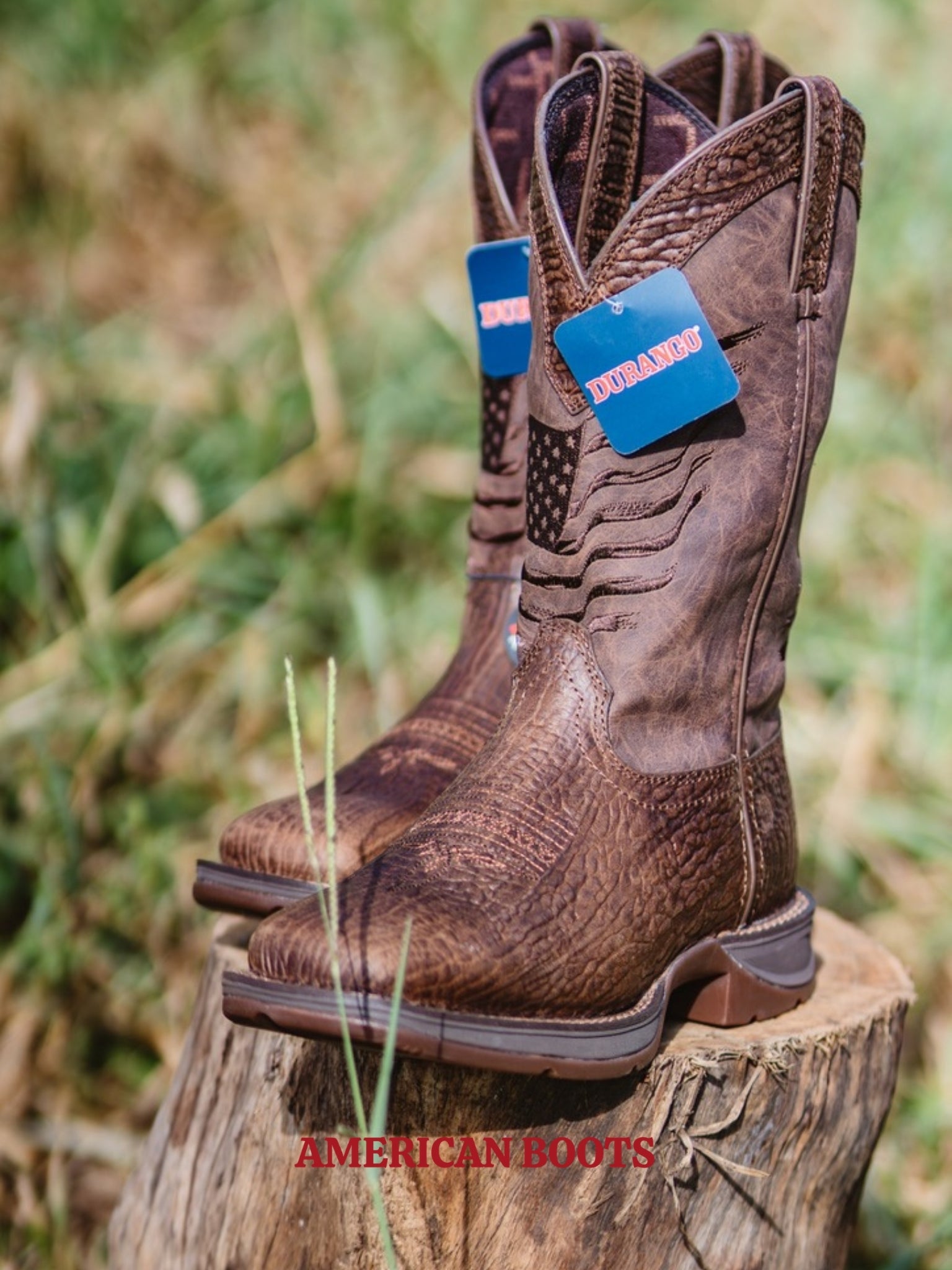 BOTA DURANGO REBEL, COURO DE CABEÇA — DDB0314.