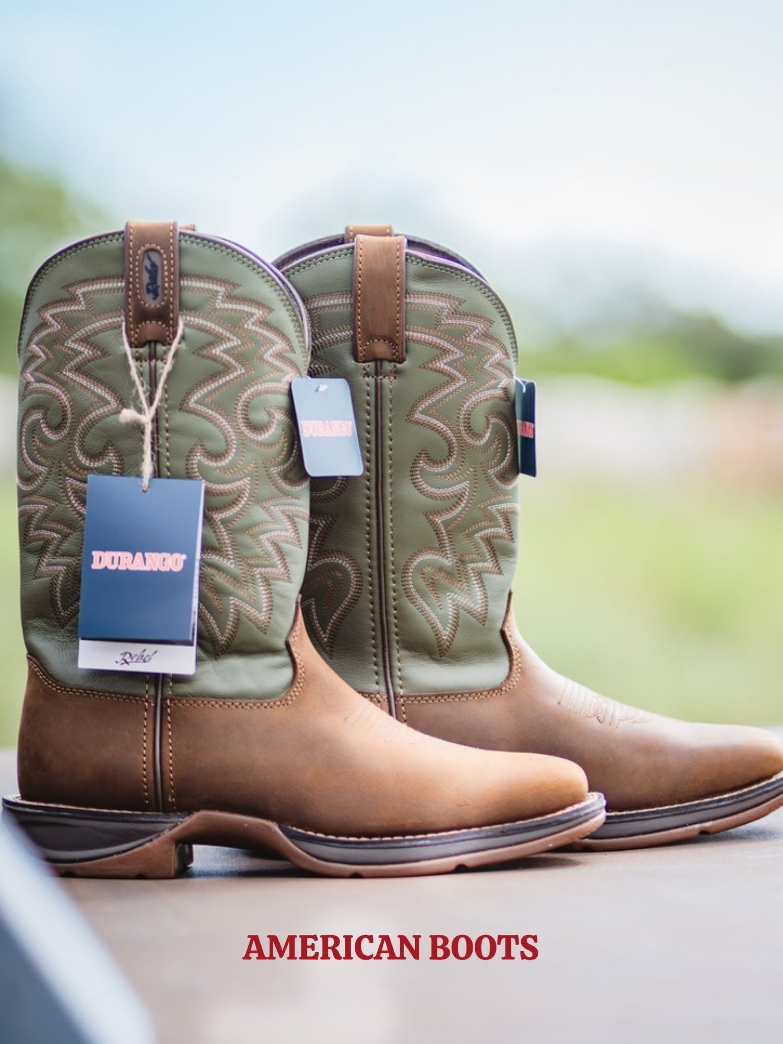 BOTA DURANGO REBEL, CACTO DO DESERTO — DB5416.