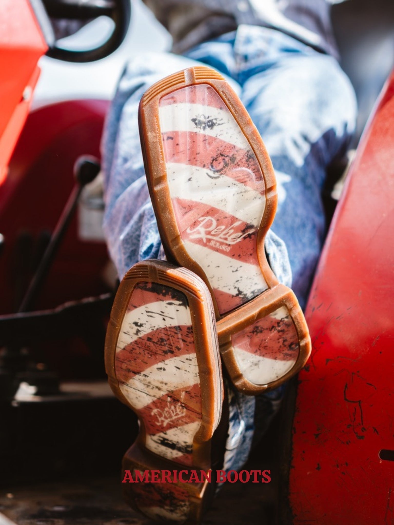 BOTA DURANGO REBEL, BANDEIRA EUA — DB5554.