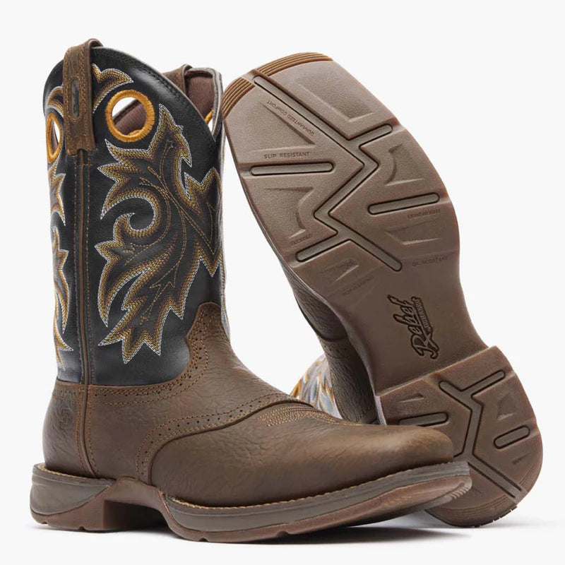 BOTA DURANGO REBEL, MARROM TABACO — D0499